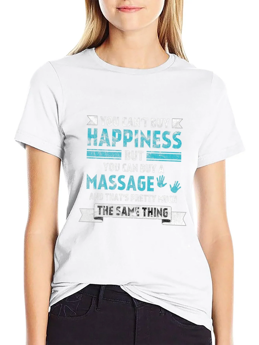 Massage Lover T-Shirt - Happiness is a Massage