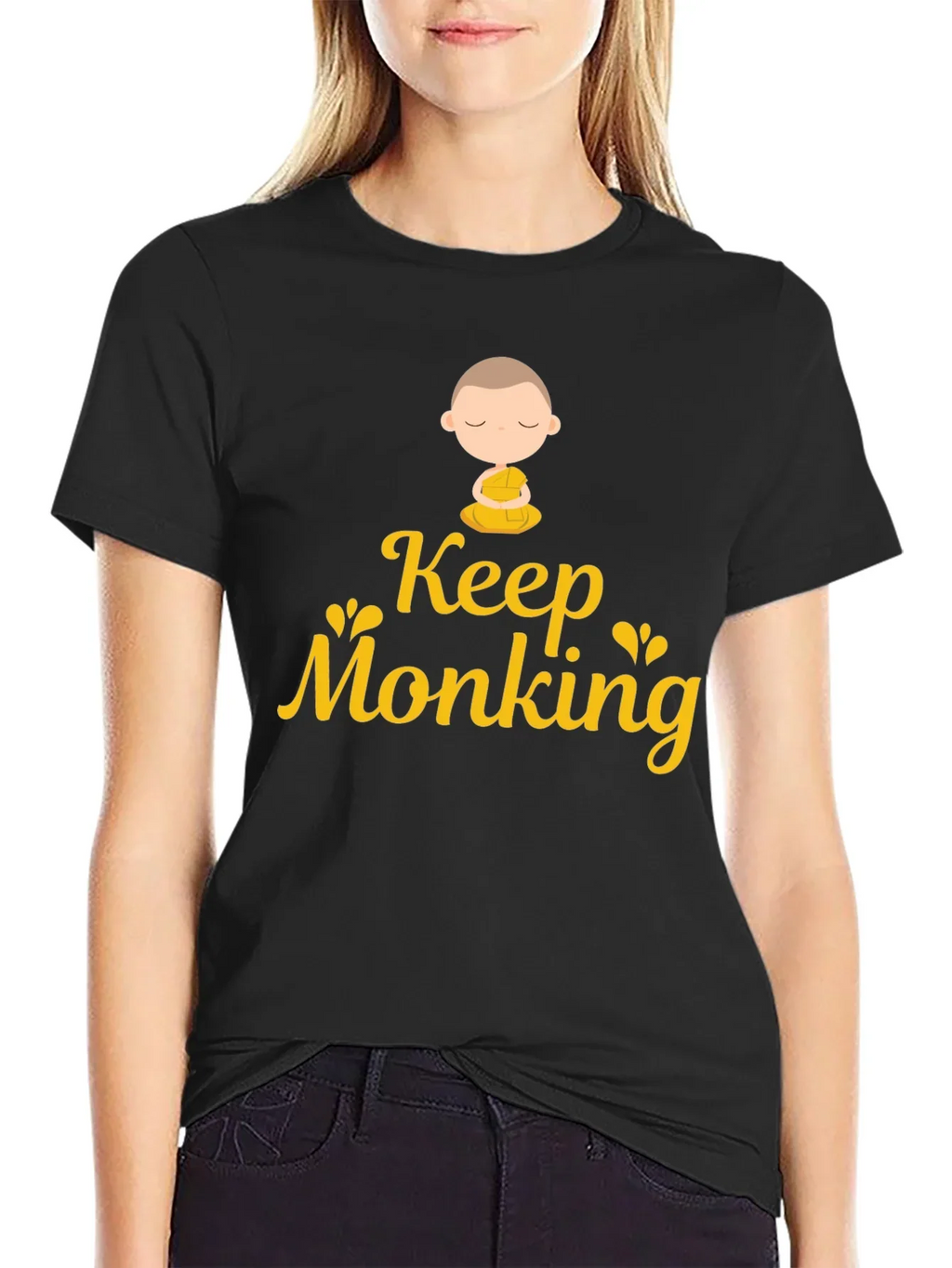 Keep Monking T-Shirt - Funny Monk Design