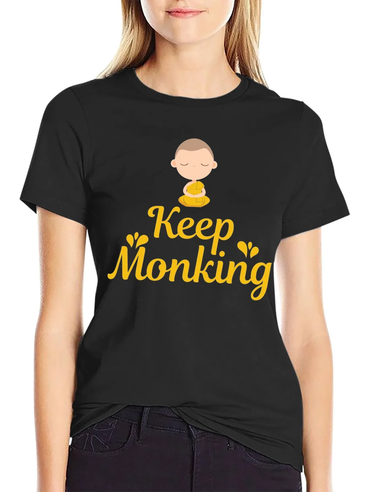 Keep Monking T-Shirt - Funny Monk Design
