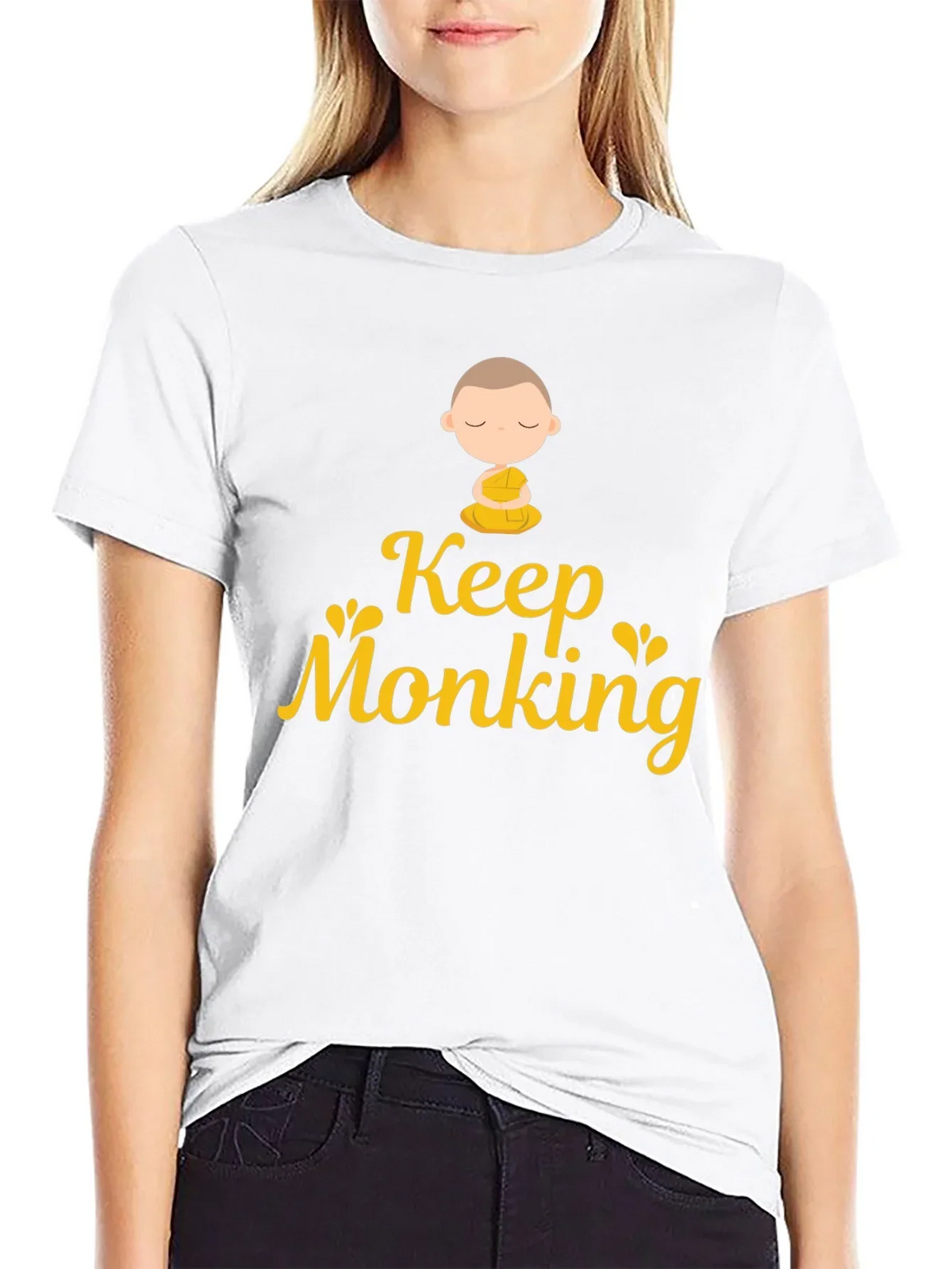 Keep Monking T-Shirt - Funny Monk Design