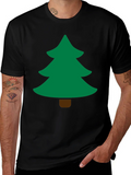 Festive Holiday Tree Graphic T-Shirt