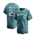 #2 Yandy Daz American League 2023 All-Star Game Limited Player Jersey - Teal Baseball Jerseys
