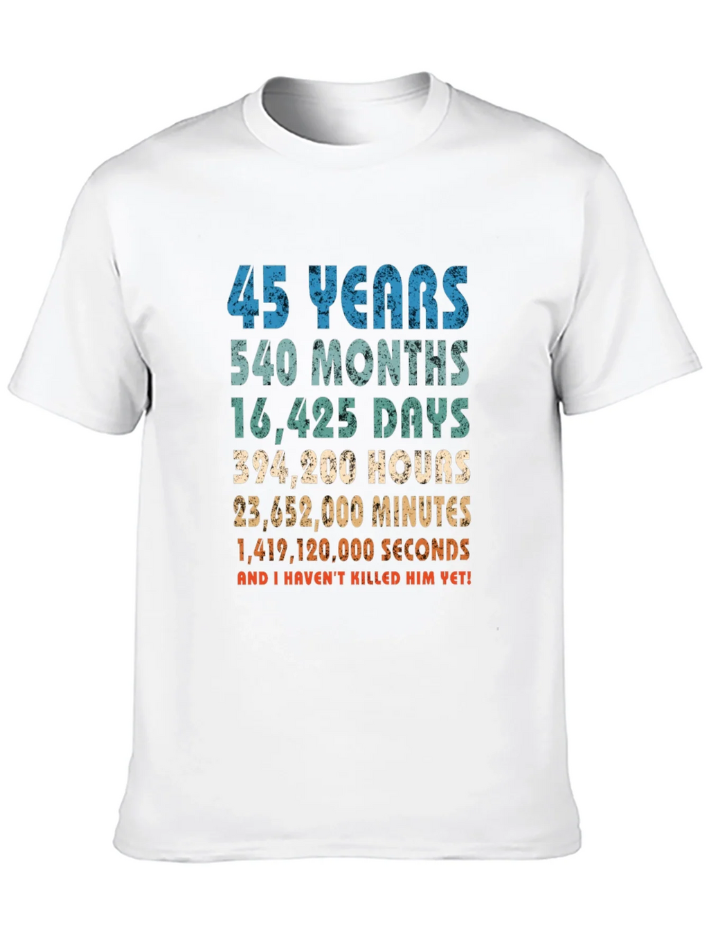 45 Years Anniversary T-Shirt Funny Birthday Gift