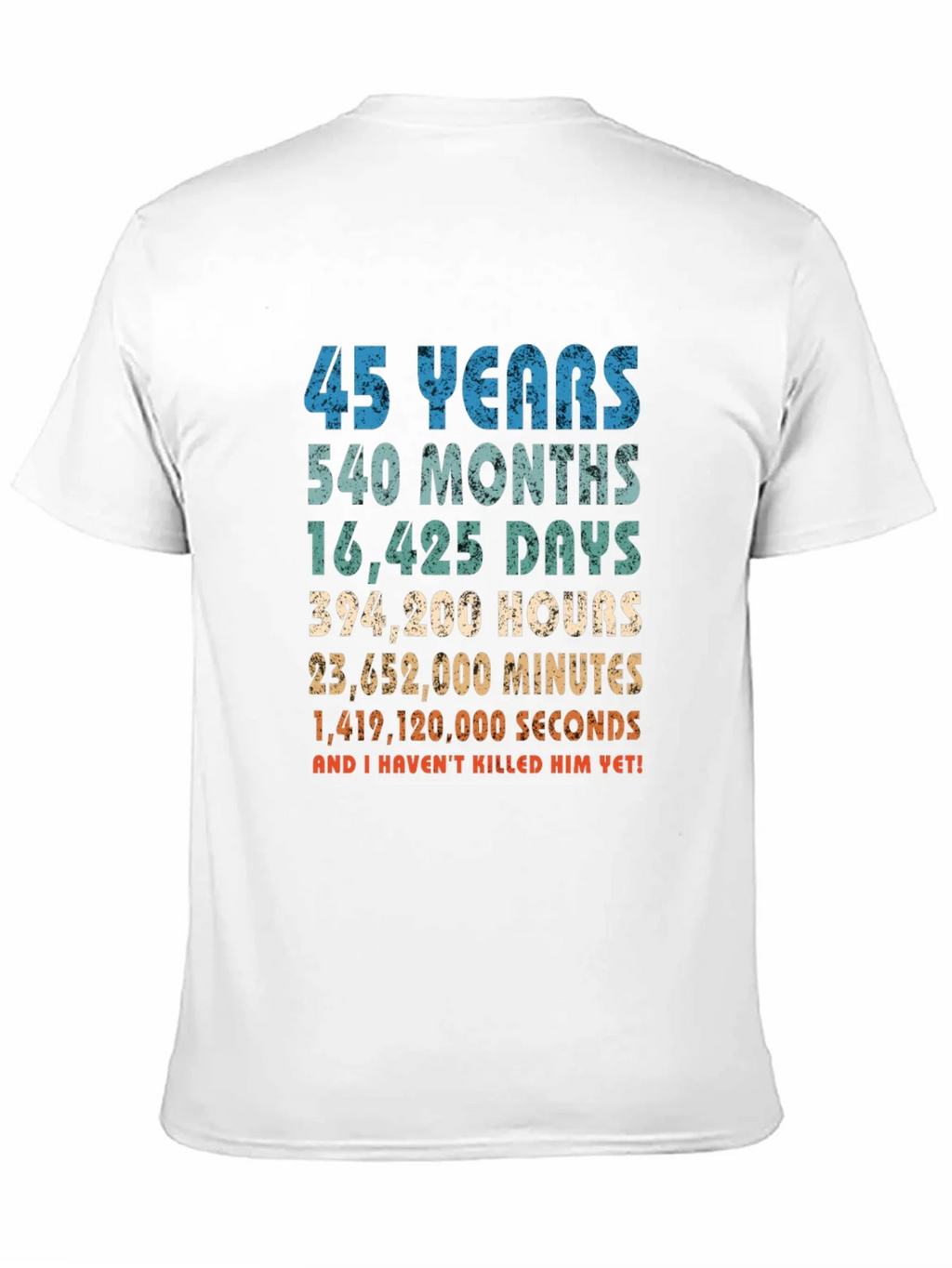 45 Years Anniversary T-Shirt Funny Birthday Gift