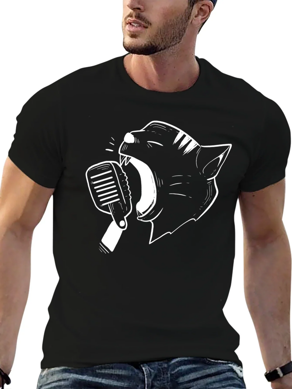 Black Panther Singer T-Shirt - Cool Graphic Tee