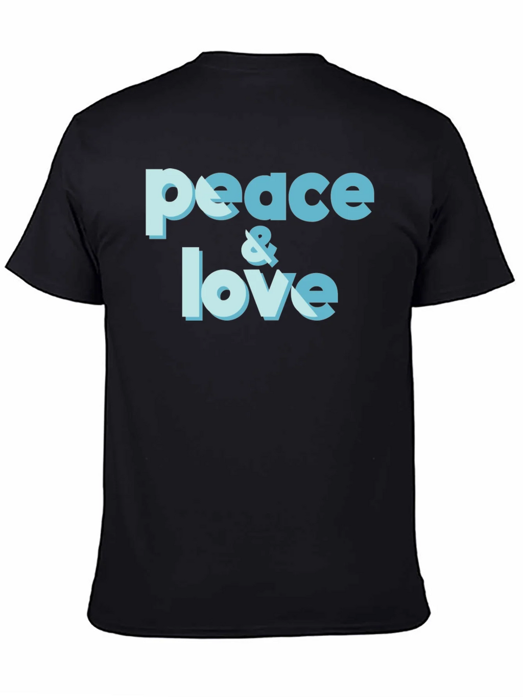 Peace & Love Graphic T-Shirt - Trendy Casual Tee