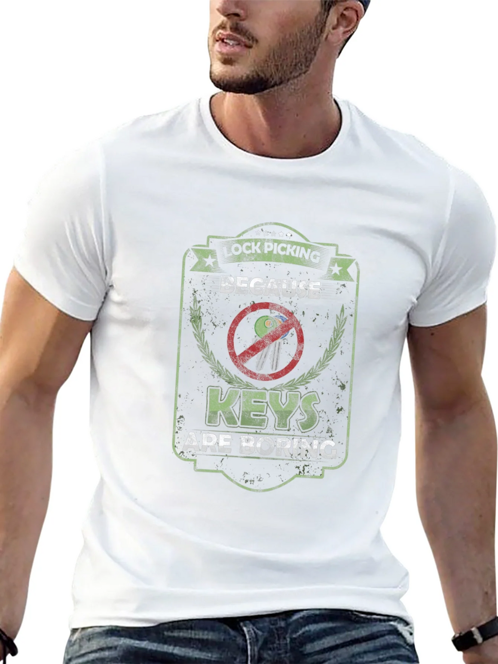 Lock Picking T-Shirt - Because Keys are Boring