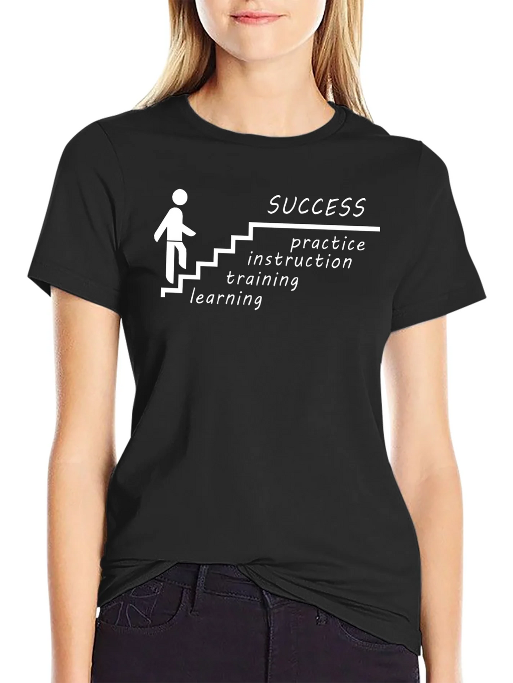 Success Steps T-Shirt: Learning Training Practice