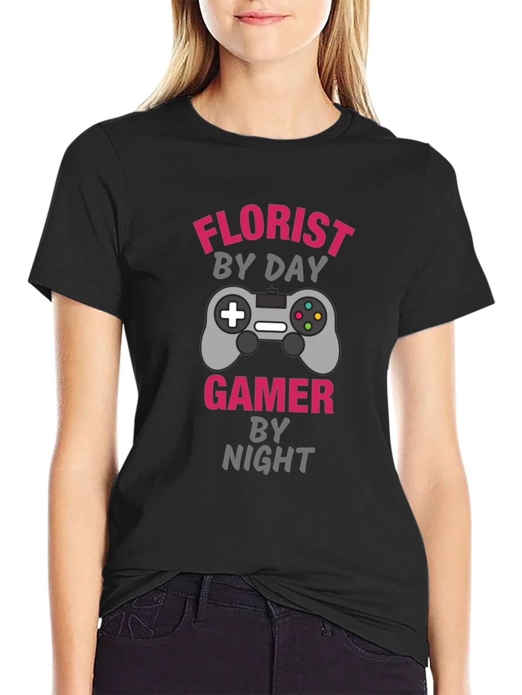 Florist by Day Gamer by Night Graphic Tee