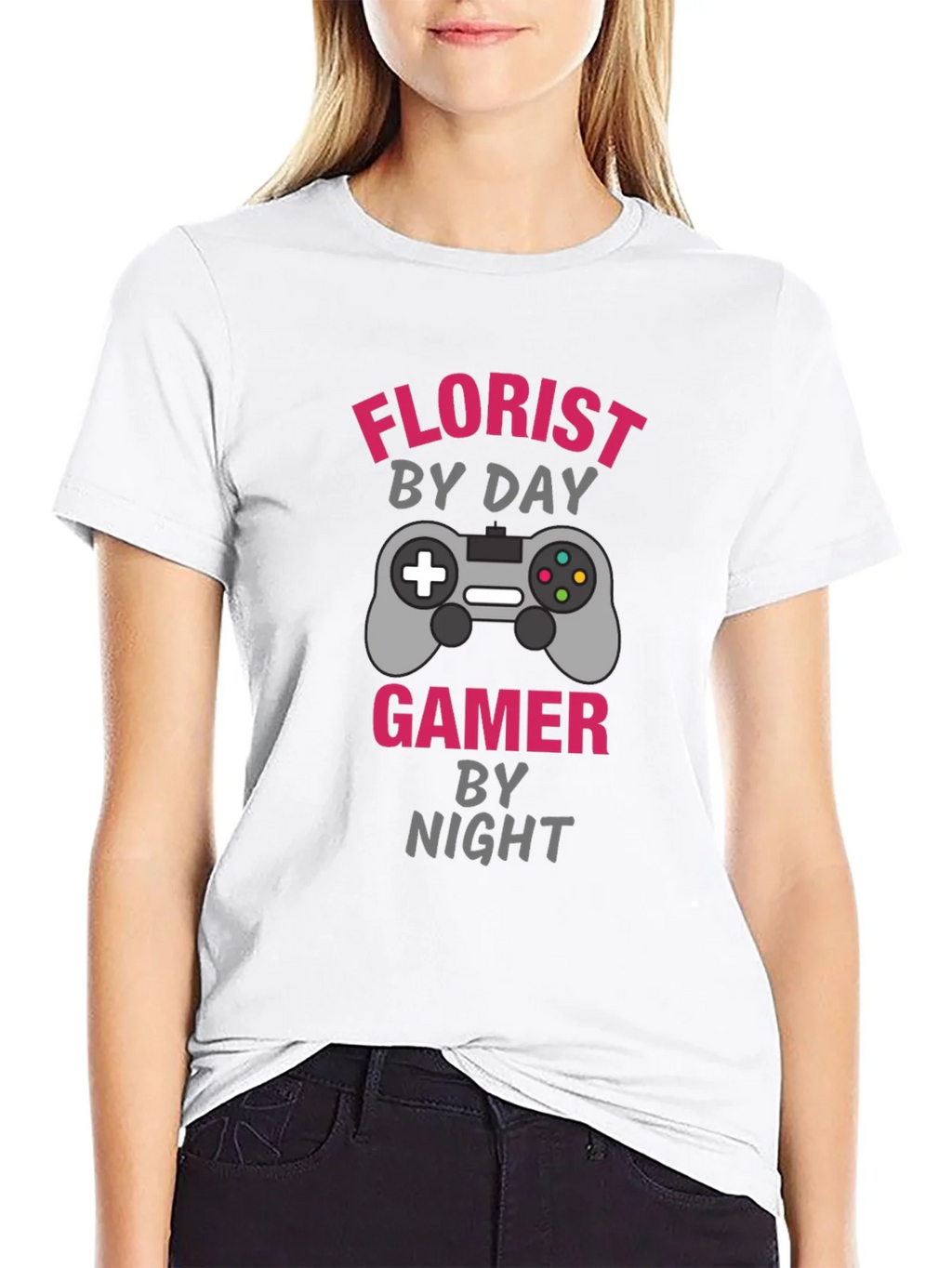 Florist by Day Gamer by Night Graphic Tee