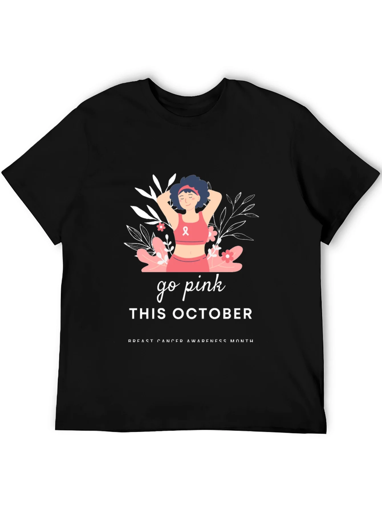 Go Pink Breast Cancer Awareness T-Shirt