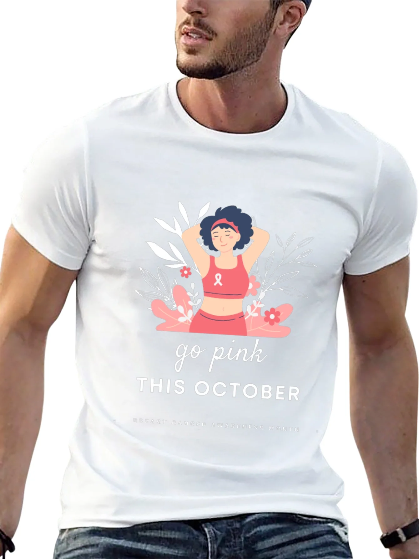 Go Pink Breast Cancer Awareness T-Shirt