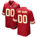 Custom1 Kansas City Chiefs Red Game Jersey1