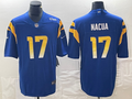 Men's Los Angeles Rams Puka Nacua #17 Royal Home Game jersey