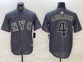 Men's New York Mets Francisco Alvarez #4 Graphite 2024 City Connect Limited Player Jersey1