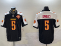 Men's Washington Commanders Jayden Daniels #5 Black Alternate Vapor Limited jersey