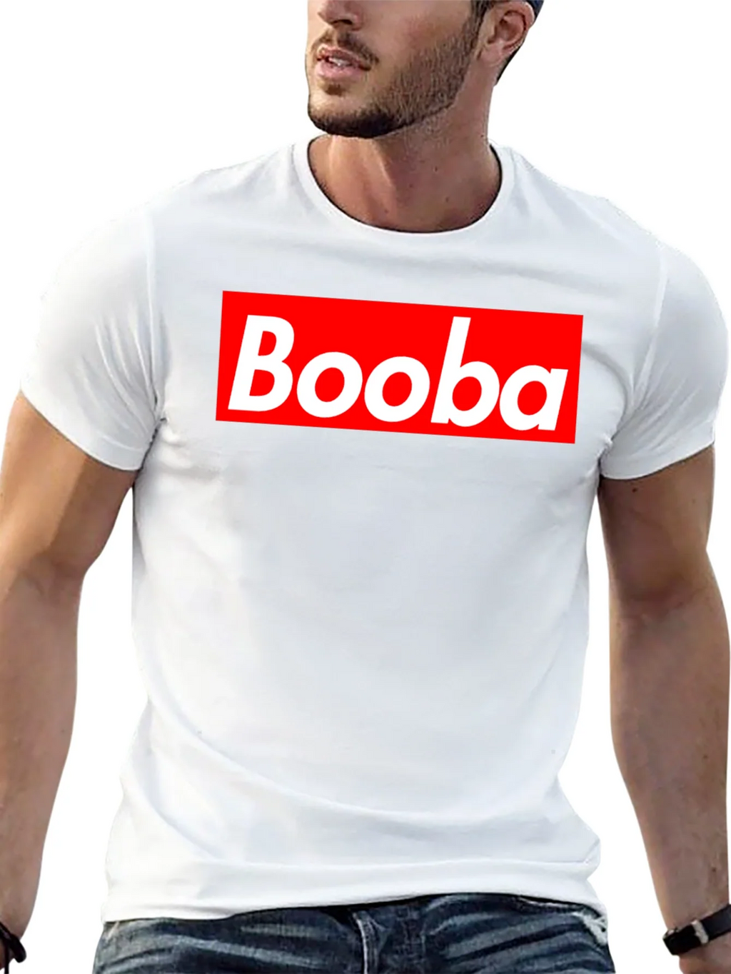 Booba Red Box Logo Black T-Shirt
