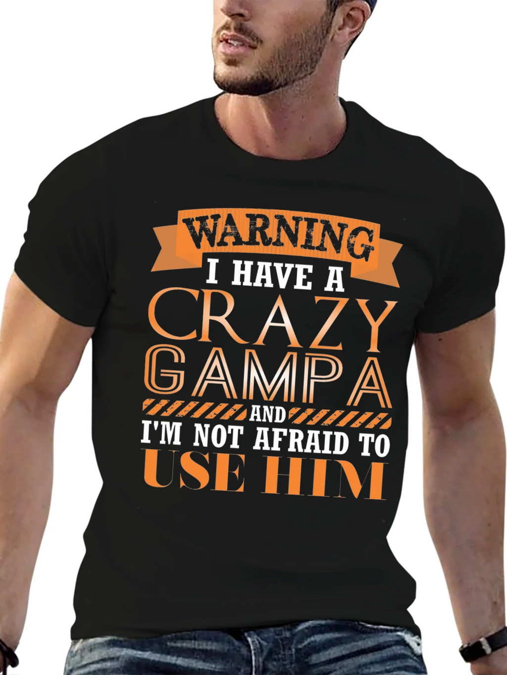 Crazy Grampa Graphic Tee