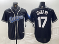Men's Los Angeles Dodgers Joe Kelly #17 Black Replica Player Jersey1