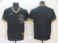 Men's Chicago White Sox Black Cooperstown Collection Blank jersey
