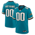 Custom Jacksonville Jaguars Teal Prowler Throwback Game Jersey