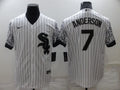 Men's Chicago White Sox Tim Anderson #7 White Fashion Stitched jersey