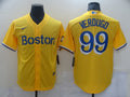 Men's Boston Red Sox Alex Verdugo #99 Yellow Replica Baseball jersey