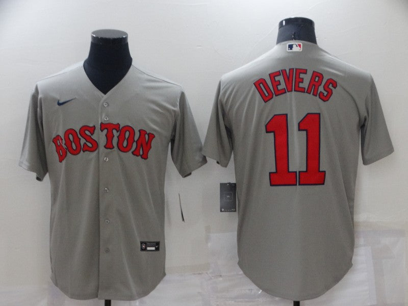 Men's Boston Red Sox Rafael Devers #11 Gray Replica Baseball jersey