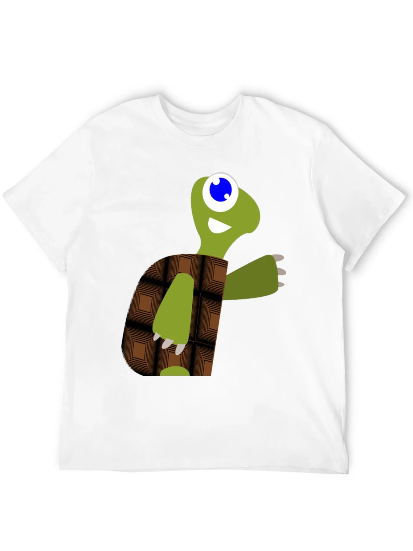 Cartoon Turtle Graphic Tee - Black Casual T-Shirt