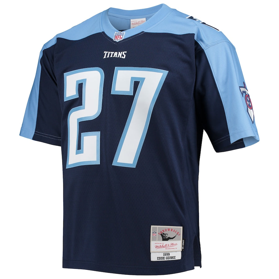 Men's Tennessee Titans Eddie George Navy Legacy Replica Jersey