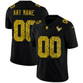 Custom1 Houston Texans Leopard Print Fashion Vapor Limited Jersey1 Black Stitched American Football Jerseys
