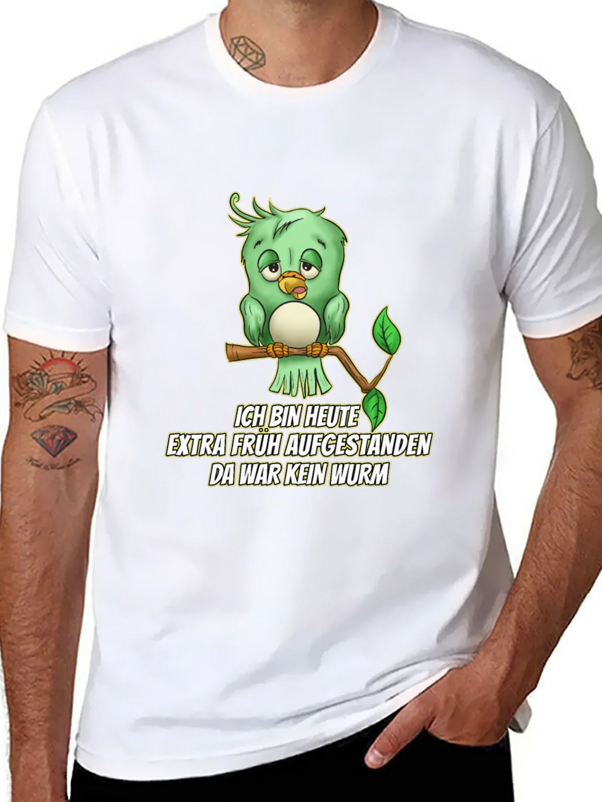 Funny German Early Bird T-Shirt - No Worm!
