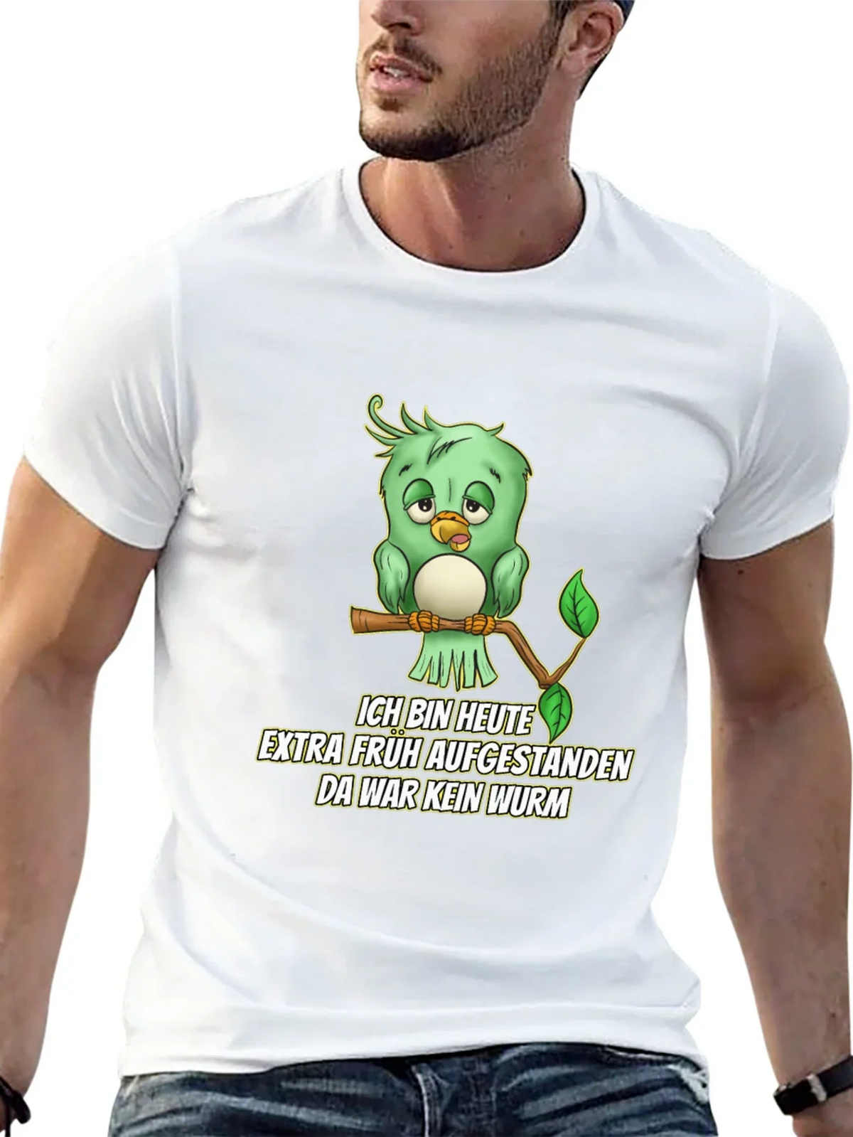 Funny German Early Bird T-Shirt - No Worm!