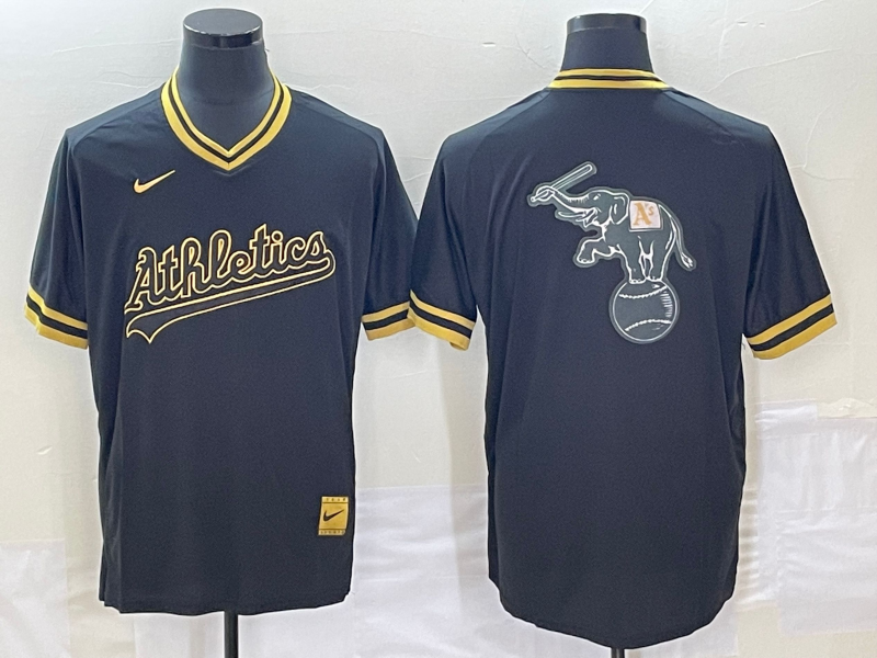 Men's Oakland Athletics Black Replica Game jersey