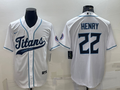 Men's Tennessee Titans Derrick Henry #22 White Player jersey