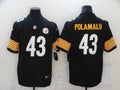 Men's Pittsburgh Steelers Troy Polamalu #43 Black Game jersey