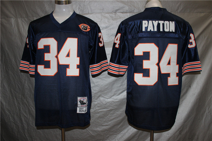 Men's Chicago Bears Walter Payton Navy Legacy Replica Player jersey