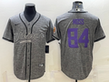 Men's Minnesota Vikings Randy Moss #84 Gray Game jersey Joint Edition