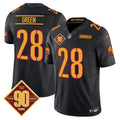 Men Washington Commanders 90th Anniversary Vapor Limited Jersey V4 All Stitched