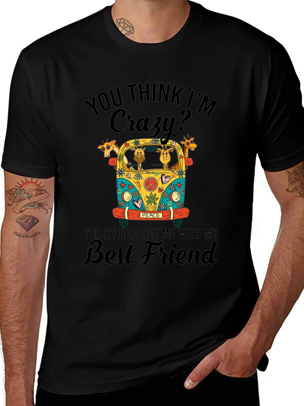 Crazy Giraffe Best Friend T-Shirt