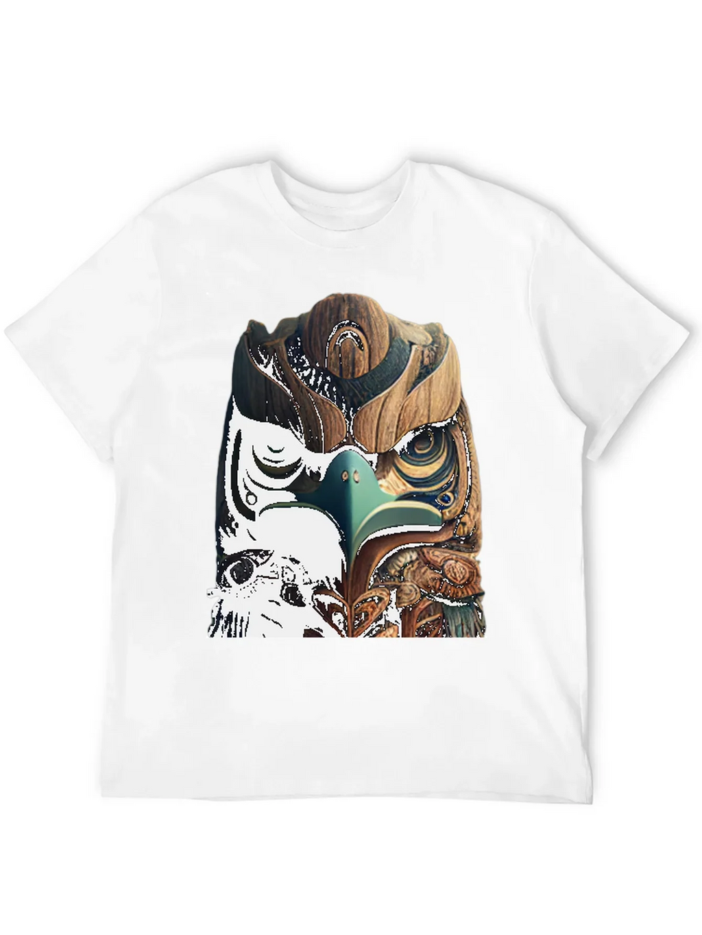 Wood Owl Graphic Tee - Unique Nature Style