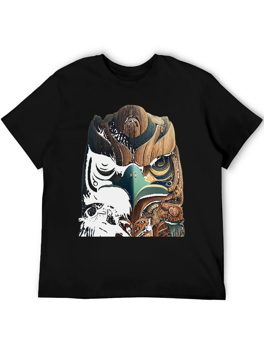 Wood Owl Graphic Tee - Unique Nature Style