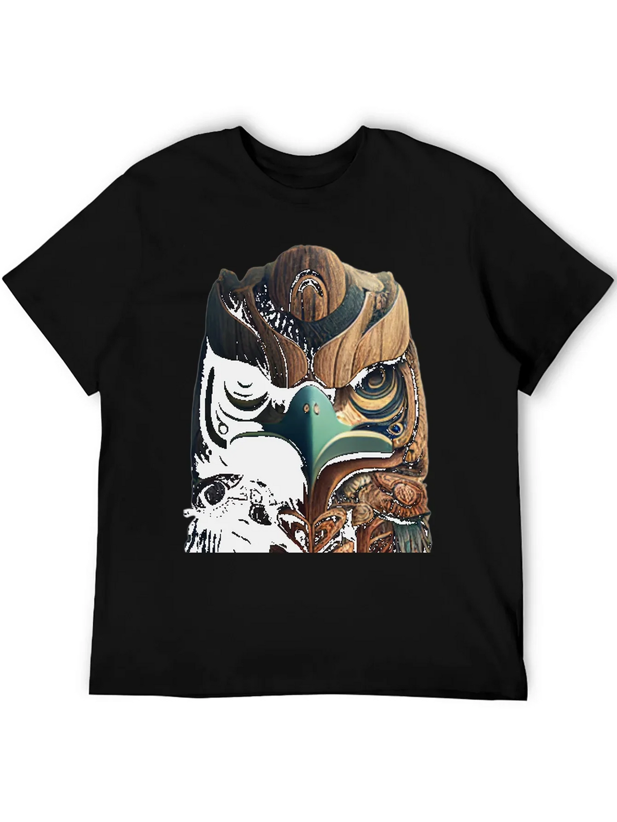 Wood Owl Graphic Tee - Unique Nature Style