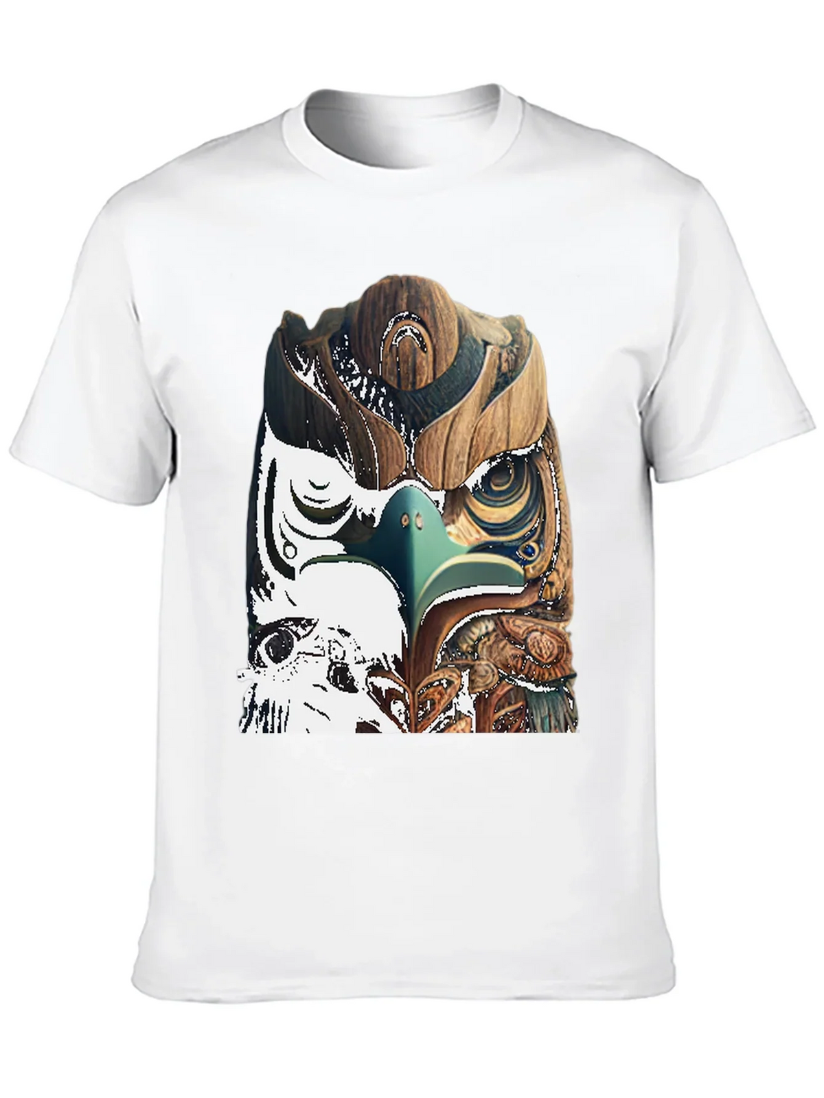 Wood Owl Graphic Tee - Unique Nature Style