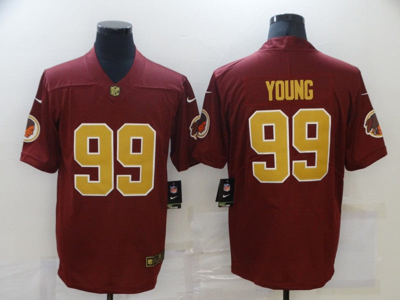 Men's Washington Commanders Chase Young #99 Red Player Game jersey