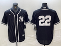 Men's New York Yankees Juan Soto #22 Black Limited Name Jersey1
