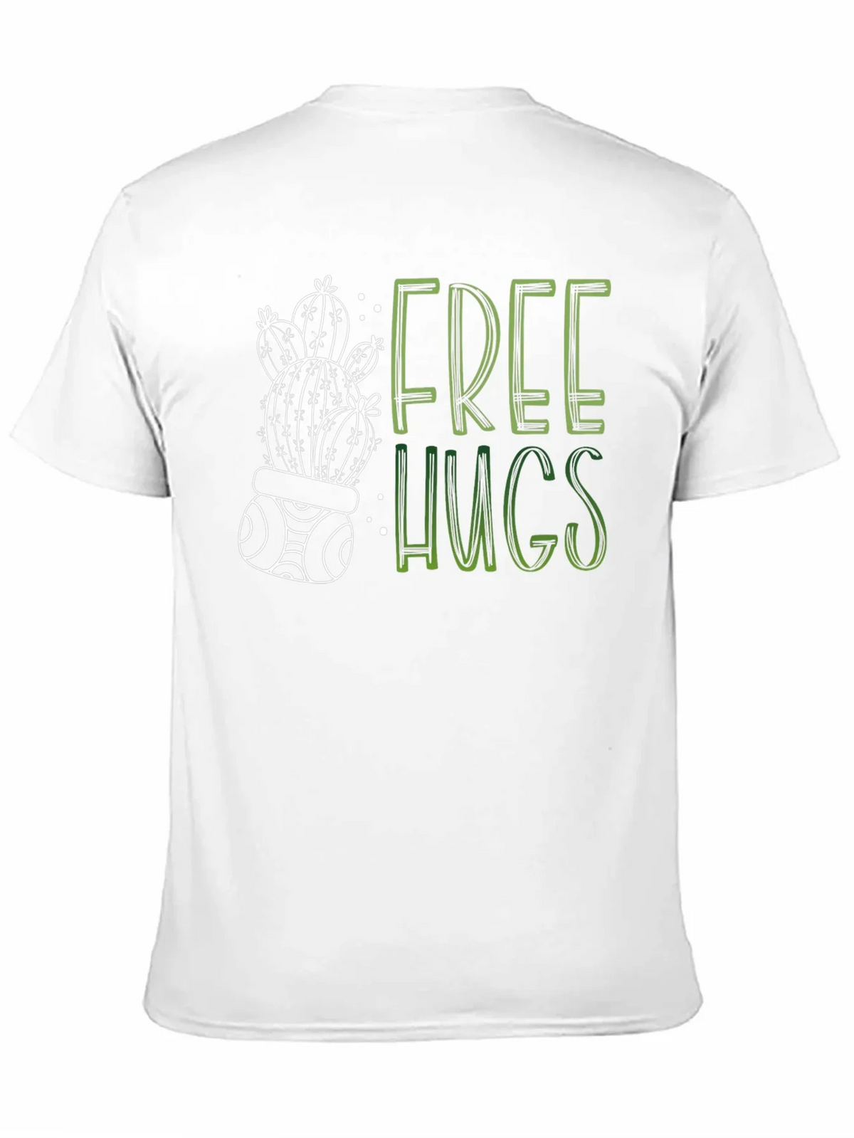 Free Hugs Cactus Graphic Tee - Soft Cotton Blend