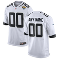 Custom1 Jacksonville Jaguars White Game Jersey1