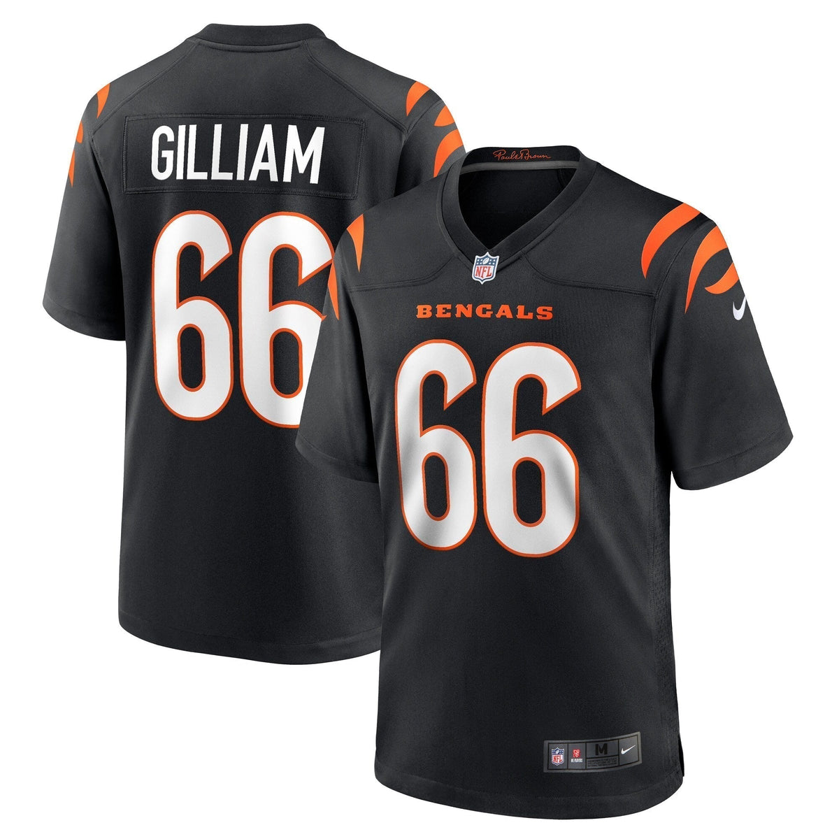 Nate Gilliam Cincinnati Bengals Nike Game   Jersey - Black