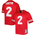 Men's Ohio State Buckeyes  Cris Carter #2  Scarlet Authentic Jersey